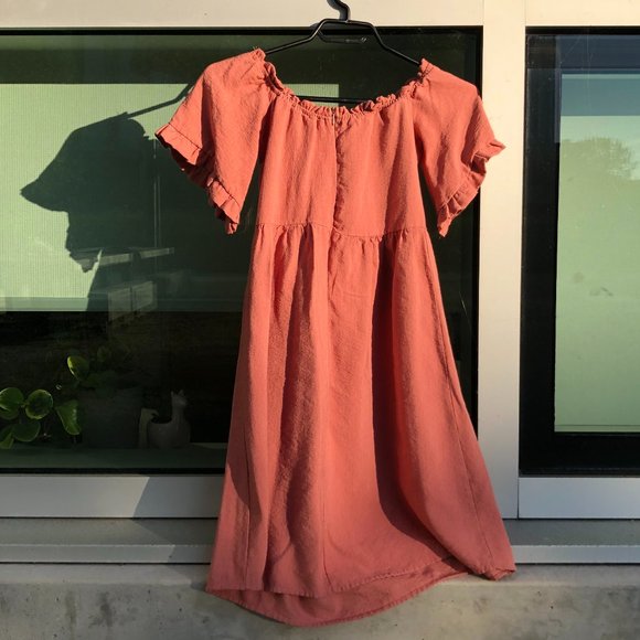 *host pick!* pink poem off-the-shoulder linen dress - Picture 2 of 6